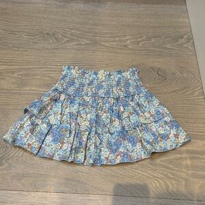 Katie J NYC Floral Blue Skirt